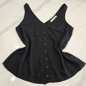 Cloth & Stone Midnight Black V-Neck Blouse